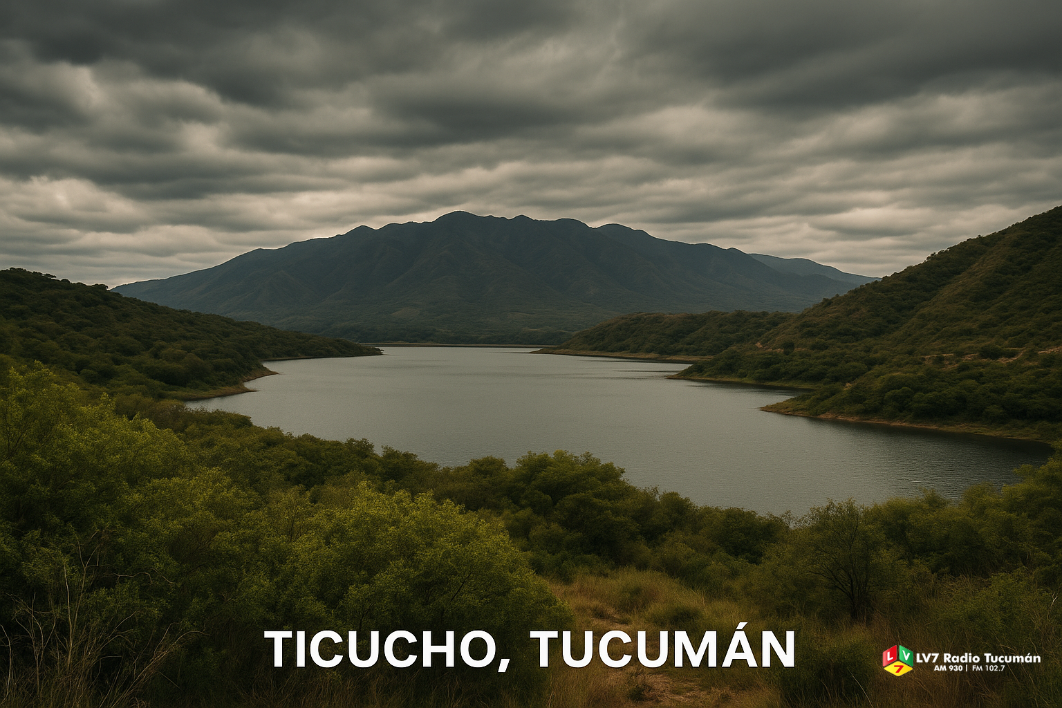 Paisaje de Ticucho con logo de LV7