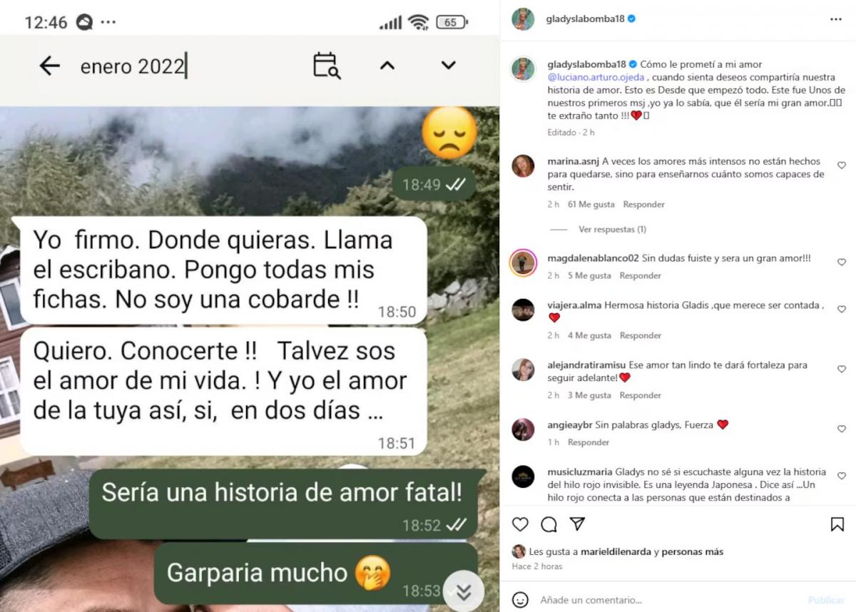 Gladys y Luciano - primer mensaje